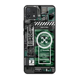 Green Camo Circuit Oppo A16K Glass Back Cover Online