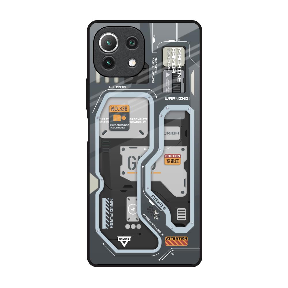 Retro Futuristic Mi 11 Lite NE 5G Glass Back Cover Online