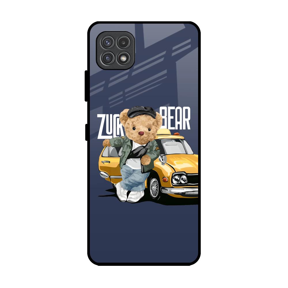 Adventurous Bear Samsung Galaxy F42 5G Glass Back Cover Online
