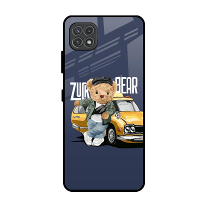 Adventurous Bear Samsung Galaxy F42 5G Glass Back Cover Online