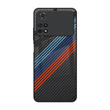 Carbon Inspired Poco M4 Pro Glass Back Cover Online