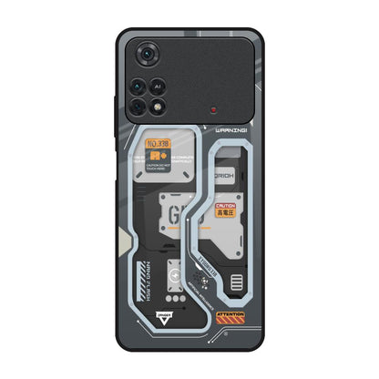 Retro Futuristic Poco M4 Pro Glass Back Cover Online