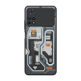 Retro Futuristic Poco M4 Pro Glass Back Cover Online