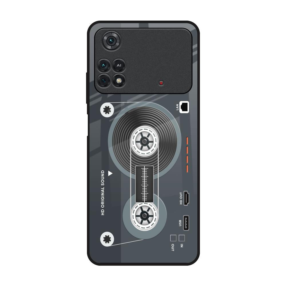 Retro Recorder Poco M4 Pro Glass Back Cover Online