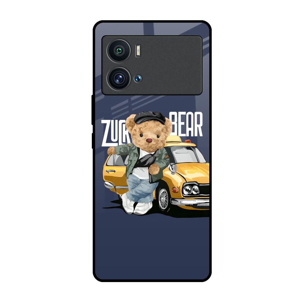 Adventurous Bear iQOO 9 Pro Glass Back Cover Online