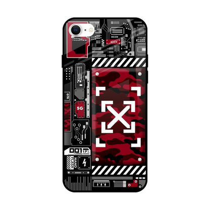 Technology Art iPhone SE 2022 Glass Back Cover Online
