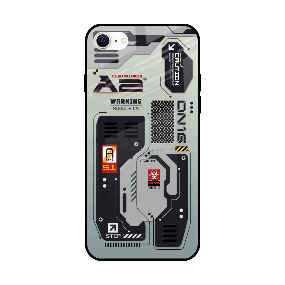 Techno Vibes iPhone SE 2022 Glass Back Cover Online