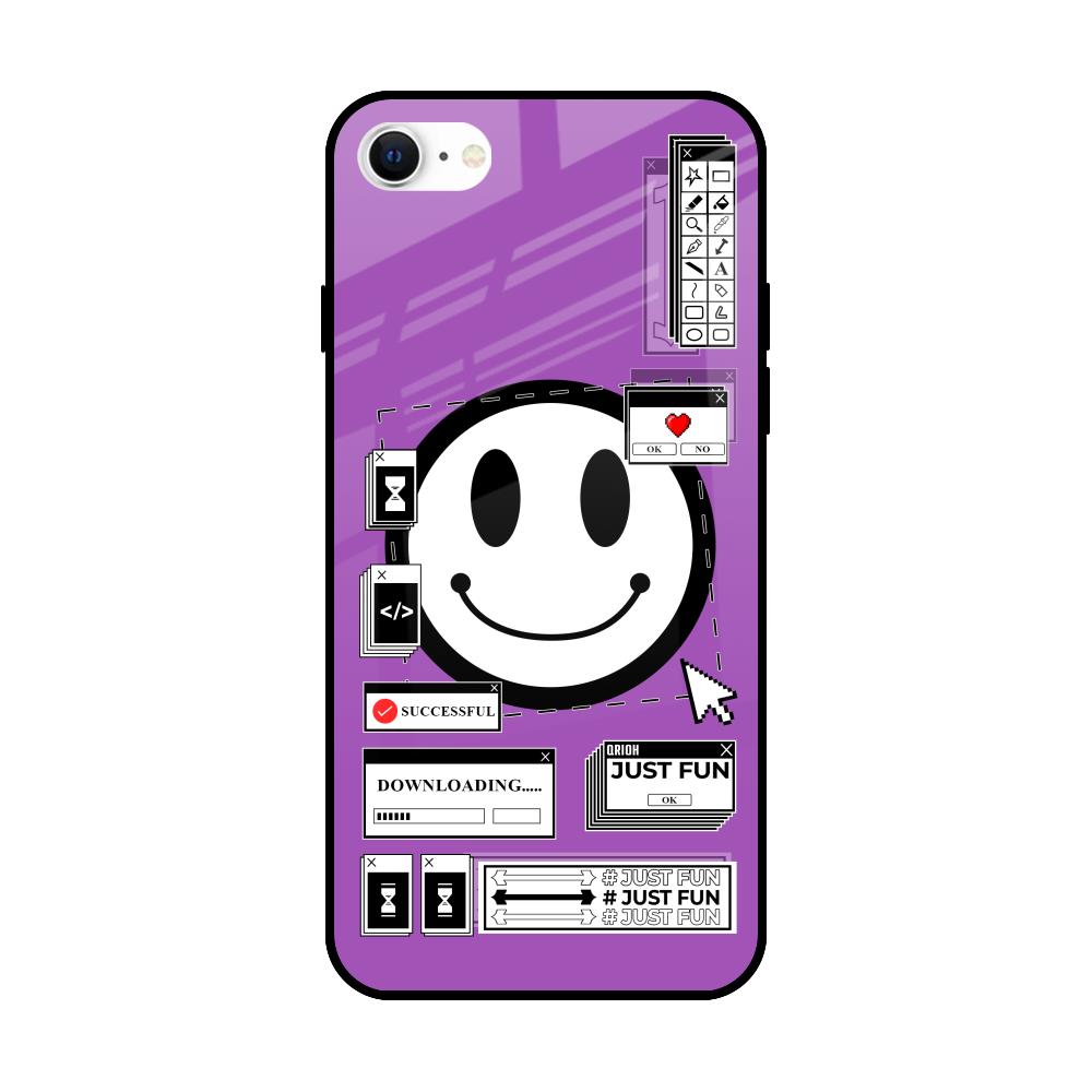Code with Smile iPhone SE 2022 Glass Back Cover Online