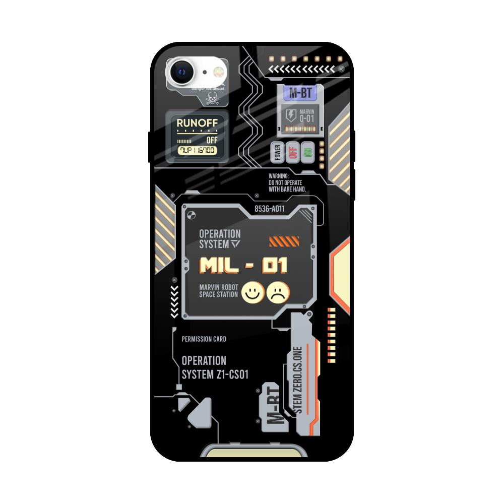 Exposed Parts iPhone SE 2022 Glass Back Cover Online