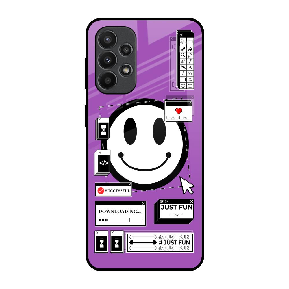 Code with Smile Samsung Galaxy A23 Glass Back Cover Online