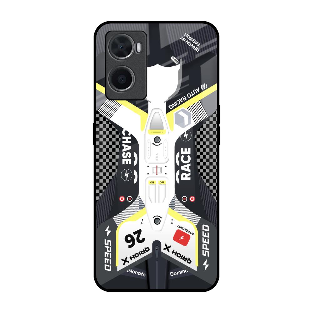 Car Enthusiast Oppo A96 Glass Back Cover Online