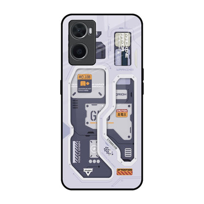 Tech Savvy Oppo A96 Glass Back Cover Online