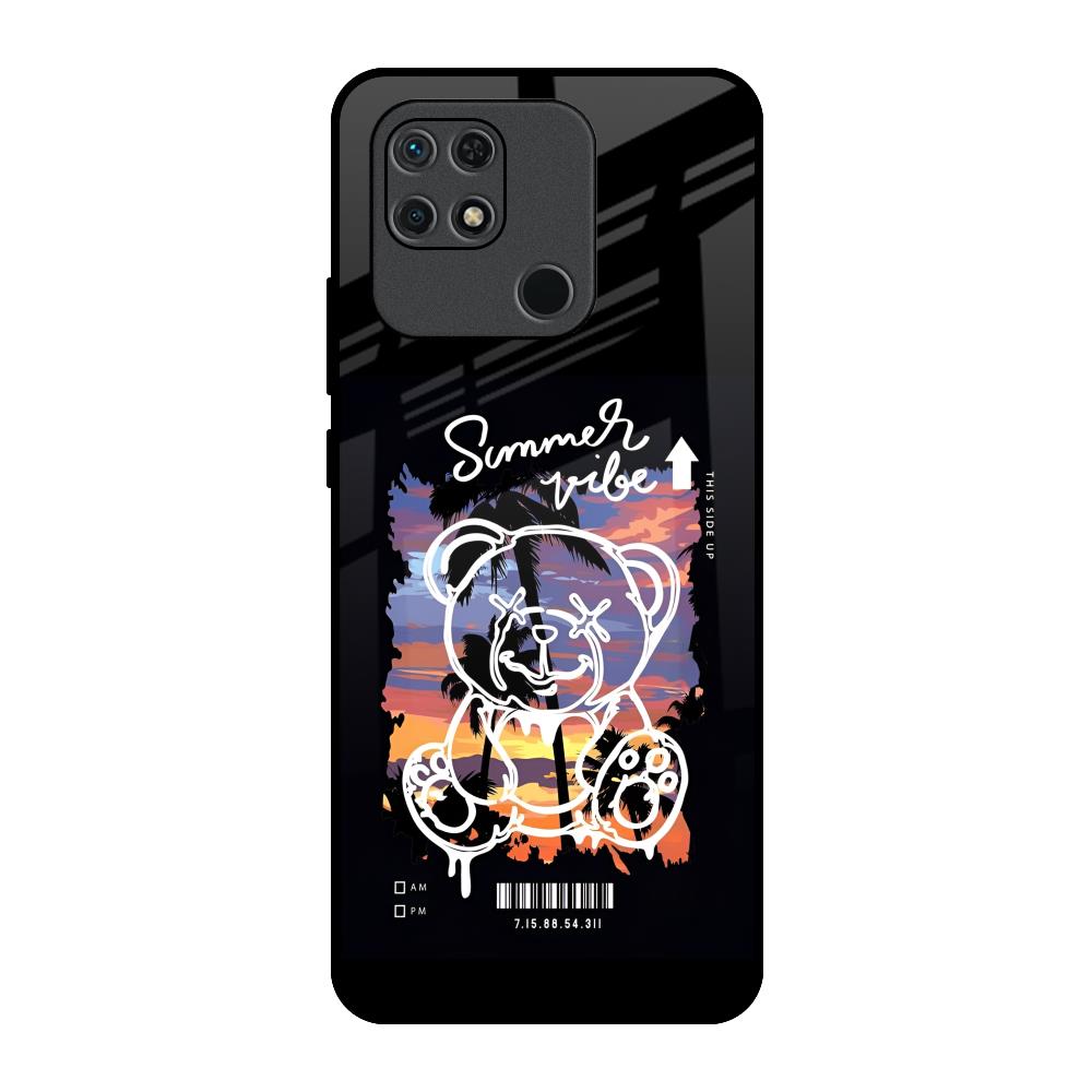 Summer Vibe Redmi 10 Glass Back Cover Online