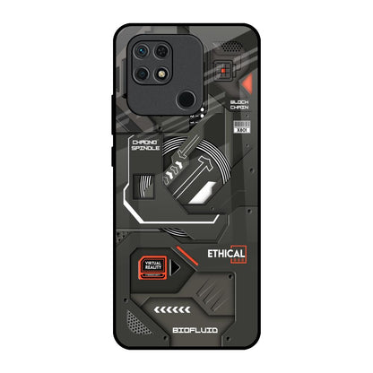 Tech Aesthetics Redmi 10 Glass Back Cover Online