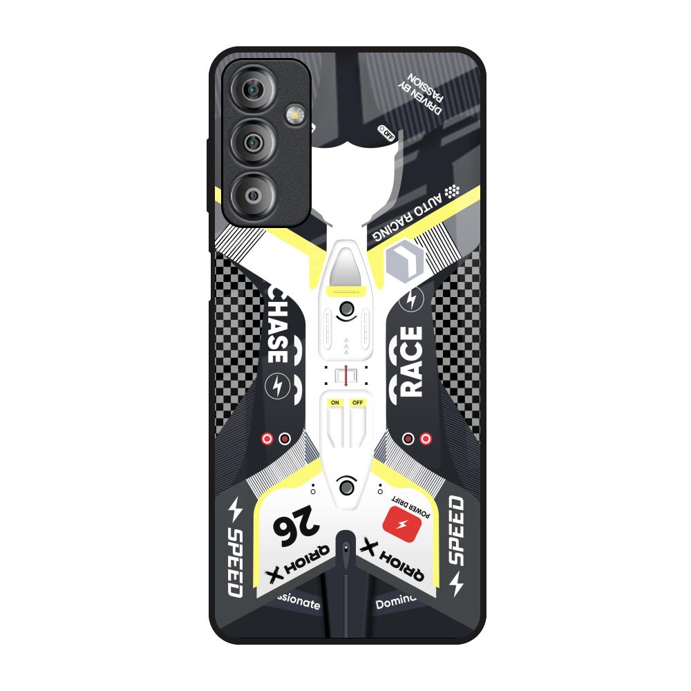 Car Enthusiast Samsung Galaxy F23 5G Glass Back Cover Online