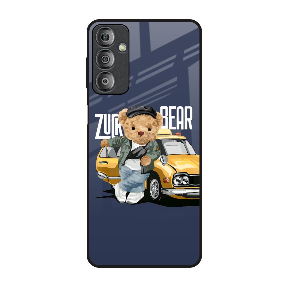 Adventurous Bear Samsung Galaxy F23 5G Glass Back Cover Online