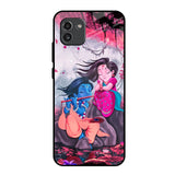 Radha Krishna Art Samsung Galaxy A03 Glass Back Cover Online