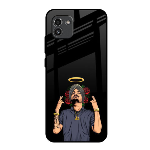 Punjabi Singer Poster Samsung Galaxy A03 Glass Back Cover Online