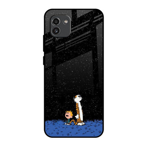 Night Sky Star Samsung Galaxy A03 Glass Back Cover Online