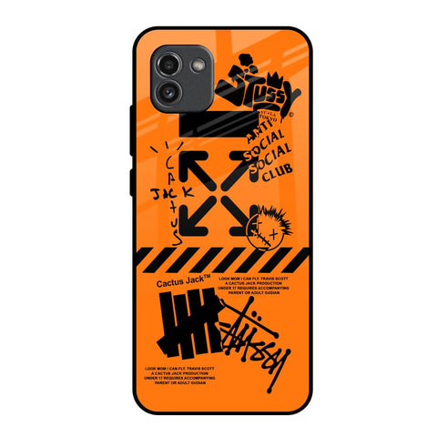 Anti Social Club Samsung Galaxy A03 Glass Back Cover Online