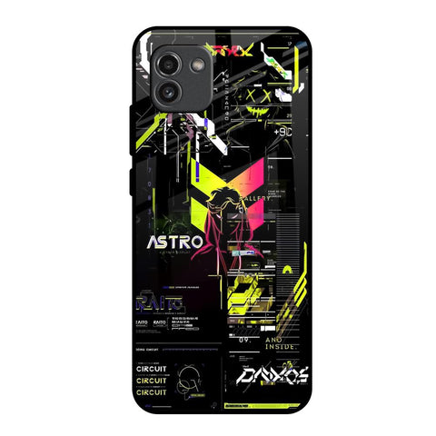 Astro Glitch Samsung Galaxy A03 Glass Back Cover Online