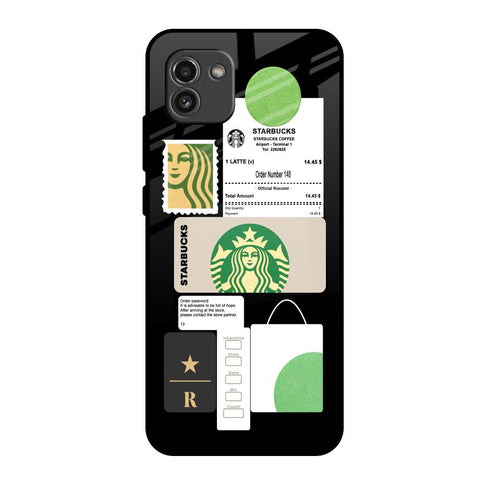 Coffee Latte Samsung Galaxy A03 Glass Back Cover Online