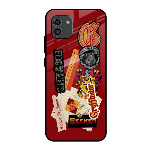 Gryffindor Samsung Galaxy A03 Glass Back Cover Online