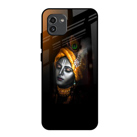 Ombre Krishna Samsung Galaxy A03 Glass Back Cover Online
