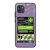 Run & Freedom Samsung Galaxy A03 Glass Back Cover Online