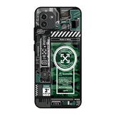 Green Camo Circuit Samsung Galaxy A03 Glass Back Cover Online