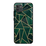 Abstract Green Samsung Galaxy A03 Glass Back Cover Online