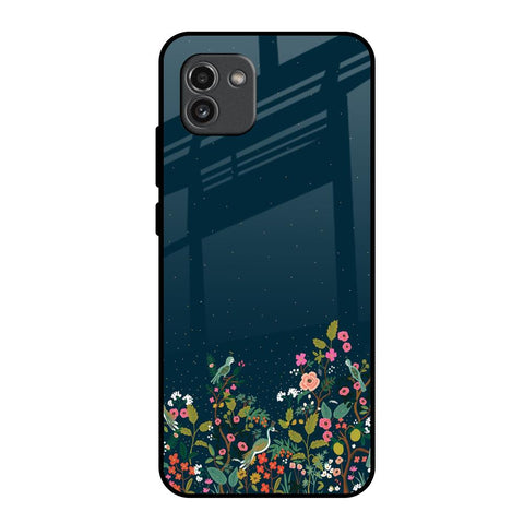 Small Garden Samsung Galaxy A03 Glass Back Cover Online