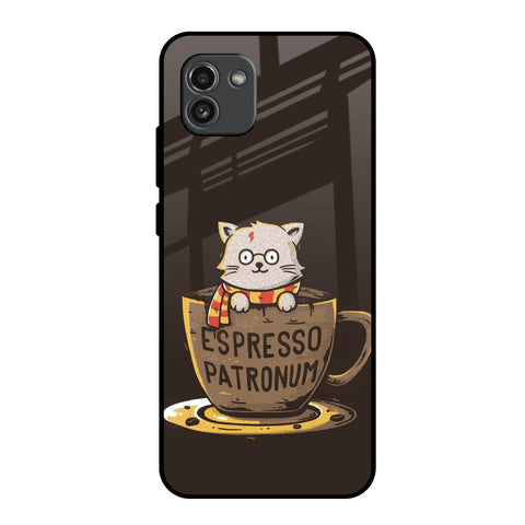 Tea With Kitty Samsung Galaxy A03 Glass Back Cover Online