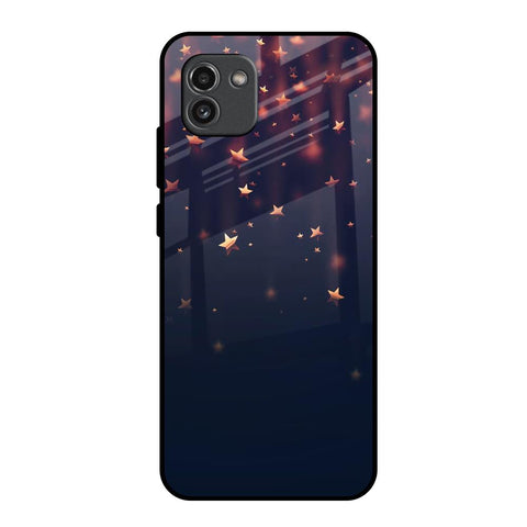 Falling Stars Samsung Galaxy A03 Glass Back Cover Online