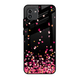 Heart Rain Fall Samsung Galaxy A03 Glass Back Cover Online