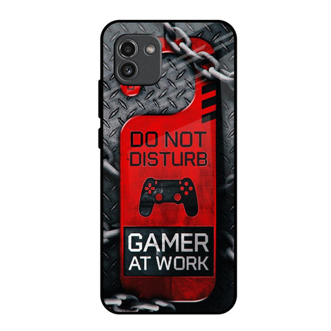 Do No Disturb Samsung Galaxy A03 Glass Back Cover Online