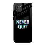 Never Quit Samsung Galaxy A03 Glass Back Cover Online