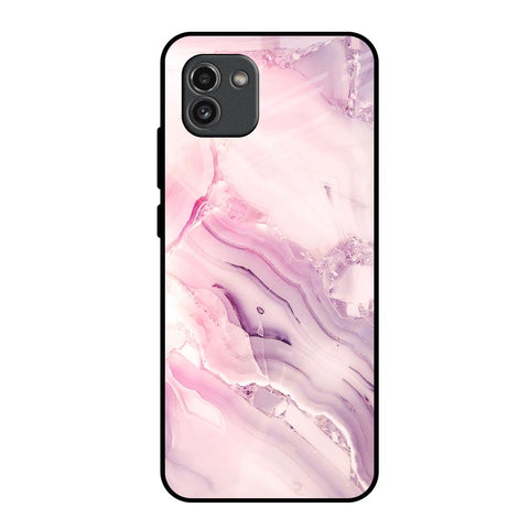 Diamond Pink Gradient Samsung Galaxy A03 Glass Back Cover Online