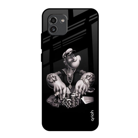 Gambling Problem Samsung Galaxy A03 Glass Back Cover Online