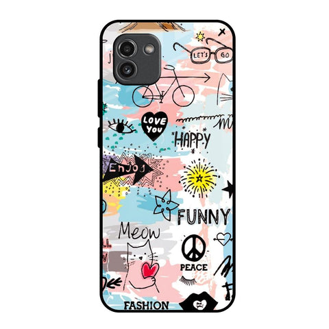 Just For You Samsung Galaxy A03 Glass Back Cover Online