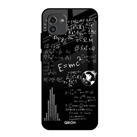 Funny Math Samsung Galaxy A03 Glass Back Cover Online