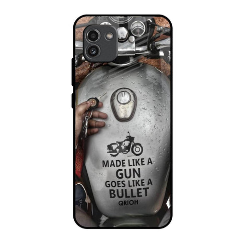 Royal Bike Samsung Galaxy A03 Glass Back Cover Online