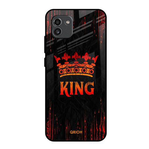 Royal King Samsung Galaxy A03 Glass Back Cover Online