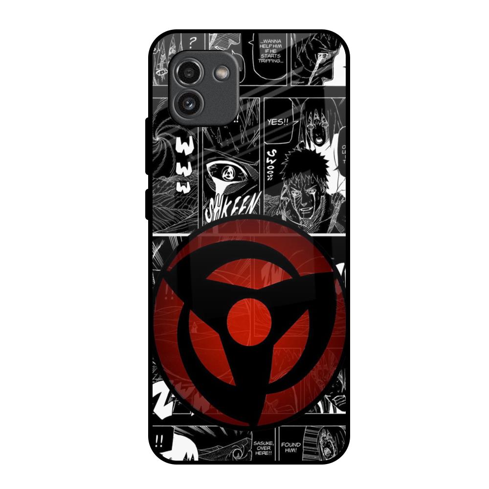 Sharingan Samsung Galaxy A03 Glass Back Cover Online
