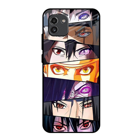 Anime Eyes Samsung Galaxy A03 Glass Back Cover Online