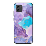 Alcohol ink Marble Samsung Galaxy A03 Glass Back Cover Online