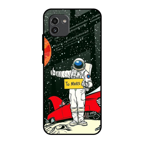 Astronaut on Mars Samsung Galaxy A03 Glass Back Cover Online
