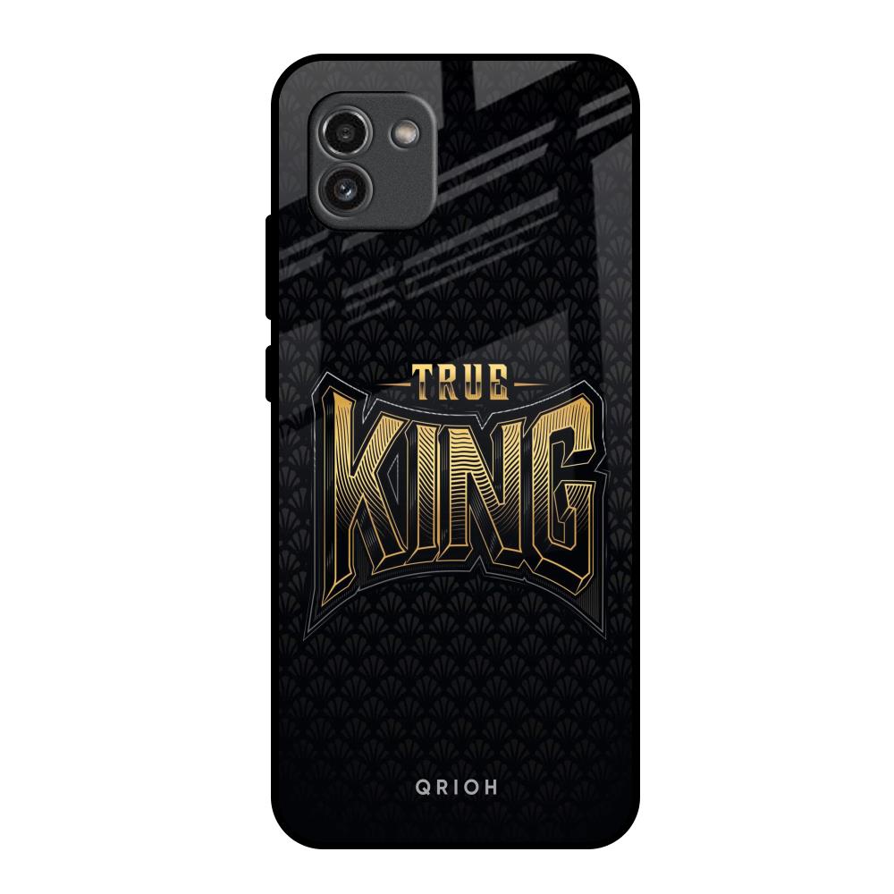True King Samsung Galaxy A03 Glass Back Cover Online