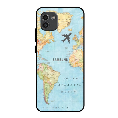 Fly Around The World Samsung Galaxy A03 Glass Back Cover Online