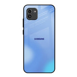 Vibrant Blue Texture Samsung Galaxy A03 Glass Back Cover Online